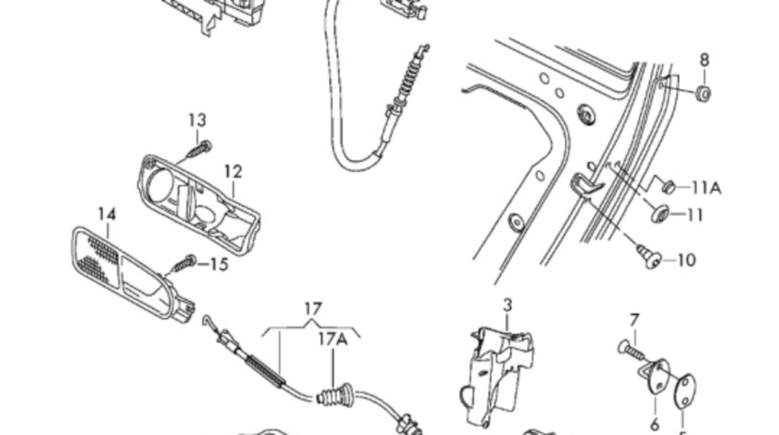 Broasca usa dreapta spate Volkswagen Amarok (2H) Pick-up 2014 2.0 BI TDI OEM 5N0839016J