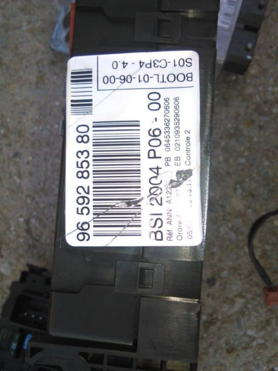 Bsi cod 9659285380 bsi p-06-00 citroen c2
