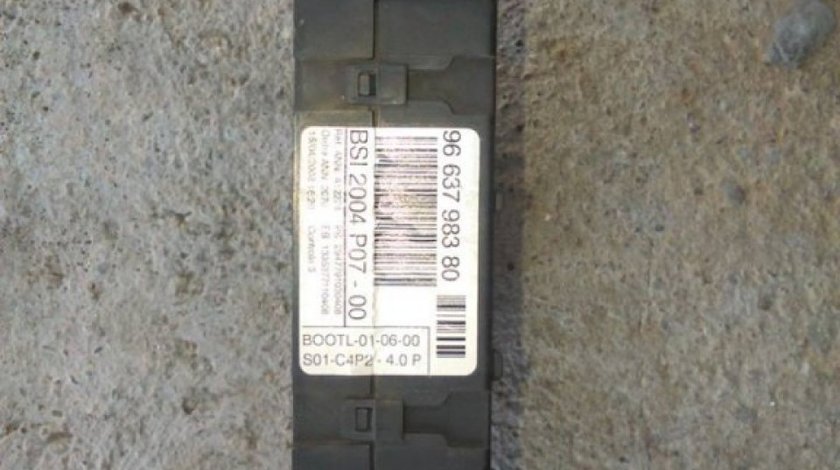 Bsi cod 9663798380 BSI 2004 p-07-00 citroen c3