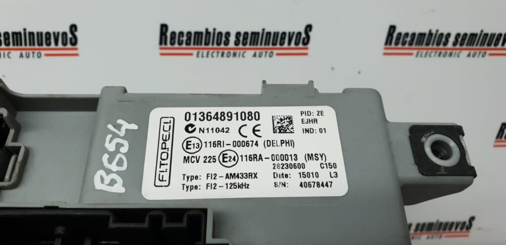 BSI Panou sigurante DELPHI FIAT NEMO 01364891080 / 116RI 000674 / 116RI000674 / 116RA 000013 / 116RA000013 / 28230600 C150 / 28230600C150 / F12 AM433RX / F12AM433RX01364891080 / 116RI 000674 / 116RI000674 / 116RA 000013 / 116RA000013 / 28230600 C150