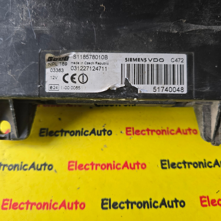 BSI Panou sigurante FIAT PANDA, S118578010B, 51740048, NPL169,