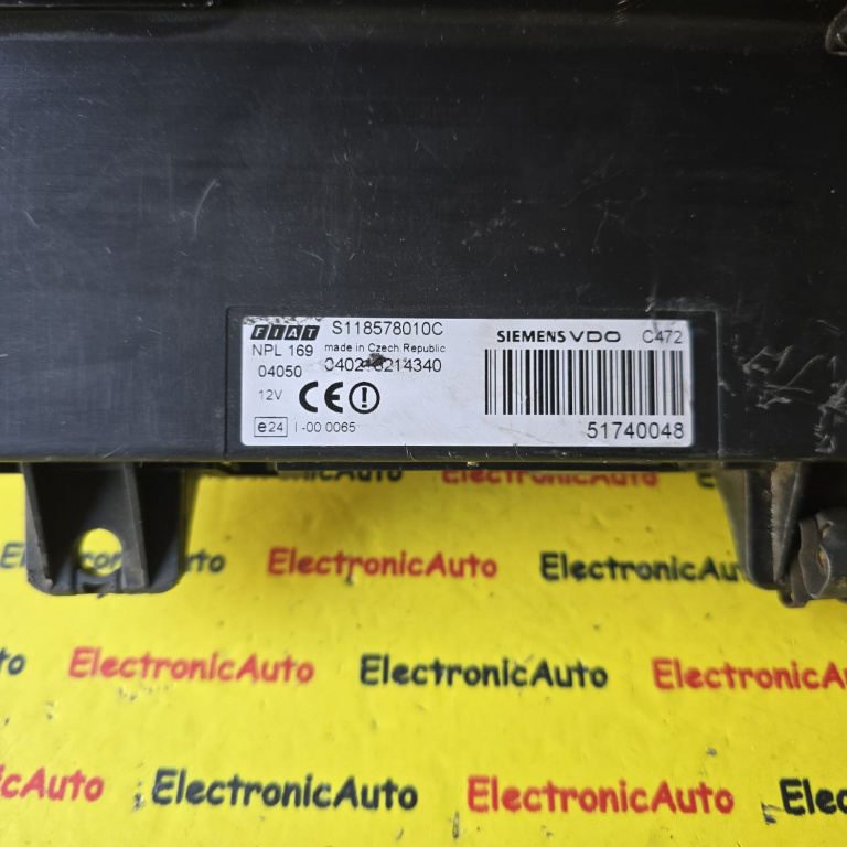 BSI Panou sigurante FIAT PANDA, S118578010C, 51740048, NPL169,