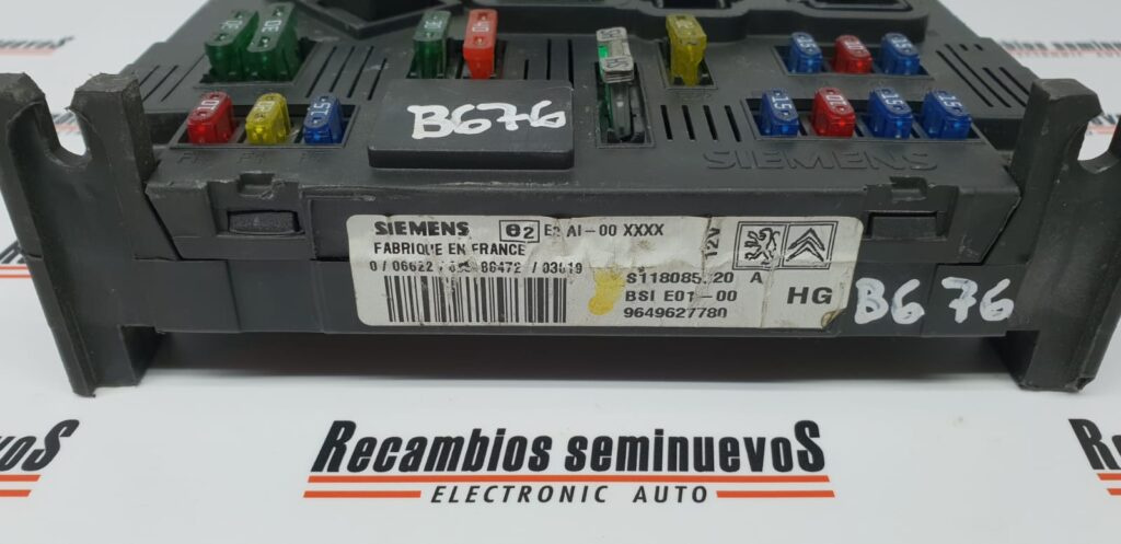 BSI Panou sigurante SIEMENS CITROEN XSARA PICASSO S118085320 A / S118085320A / 9649627780 / BSI E01 00 / BSIE0100S118085320 A / S118085320A / 9649627780 / BSI E01 00 / BSIE0100