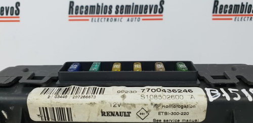 BSI Panou sigurante SIEMENS RENAULT SCENIC 7700436246 / S108502600 A / S108502600A / ETSI 300 220 / ...