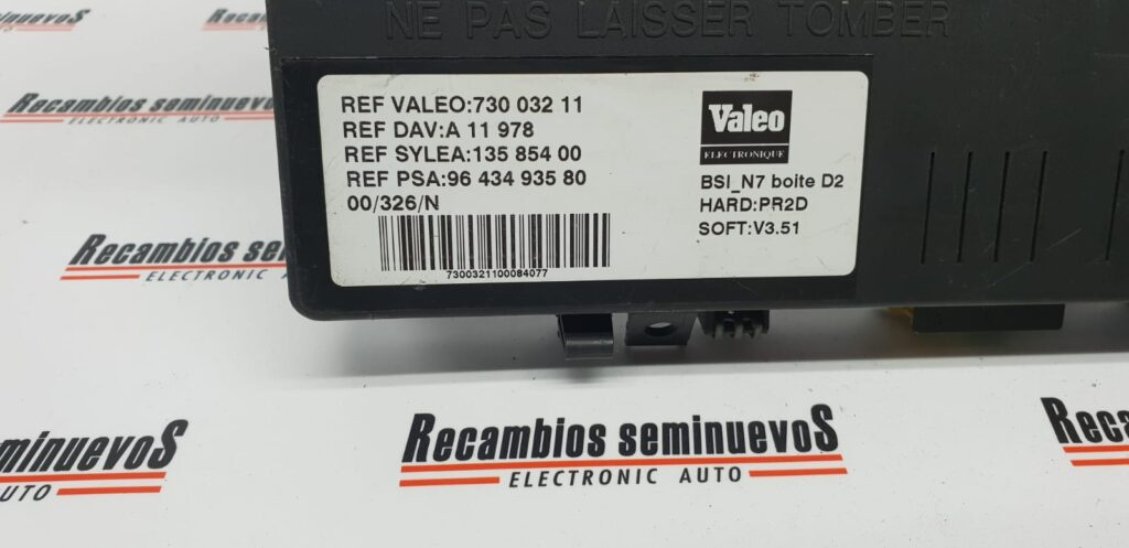 BSI Panou sigurante VALEO CITROEN XSARA, 9643493580, 73003211,