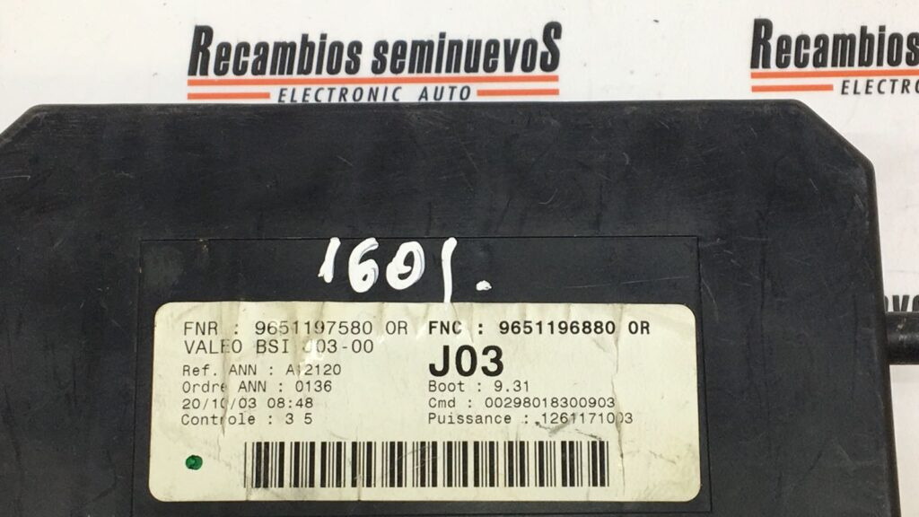 BSI Panou sigurante VALEO PEUGEOT 307 9651196880 OR / 9651196880OR / 9651197580 OR / 9651197580OR / BSI J03 00 / BSIJ0300 / J039651196880 OR / 9651196880OR / 9651197580 OR / 9651197580OR / BSI J03 00 / BSIJ0300 / J03