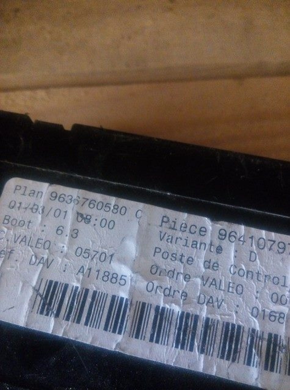 Bsi valeo peugeot 307 cod 9636760580c