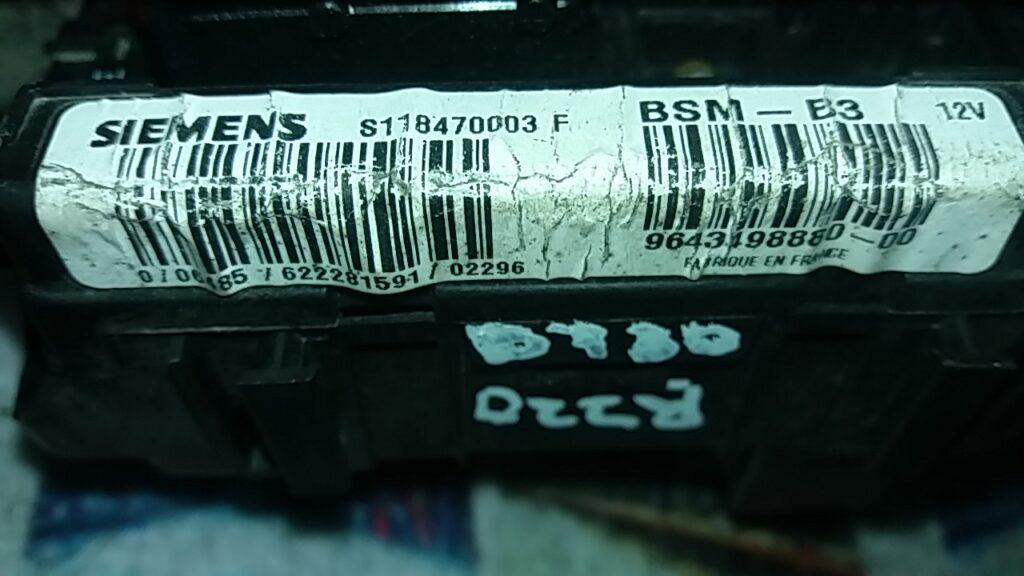 BSM Panou sigurante SIEMENS CITROEN C3 S118470003 F / S118470003F / 9643498880 / BSM-B3 / BSM B3 / BSMB3S118470003 F / S118470003F / 9643498880 / BSM-B3 / BSM B3 / BSMB3