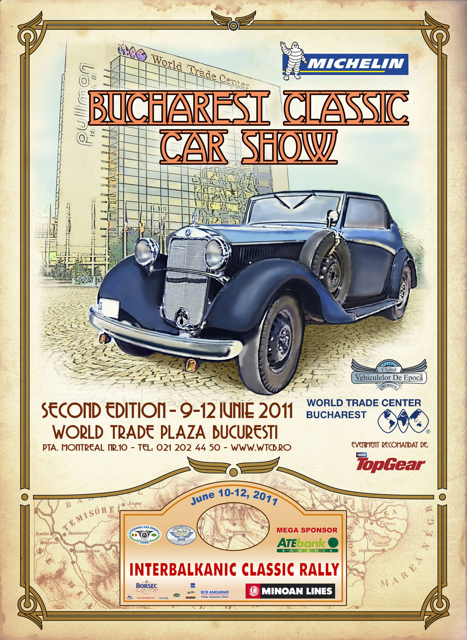 Bucharest Classic Car Show are loc pe 9-12 iunie la Bucuresti