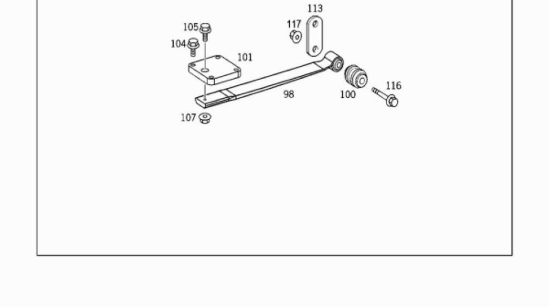 Bucsa arc PUNTE spate Mercedes Atego (cu perne de aer poz.56) S-TR 974 320 00 44