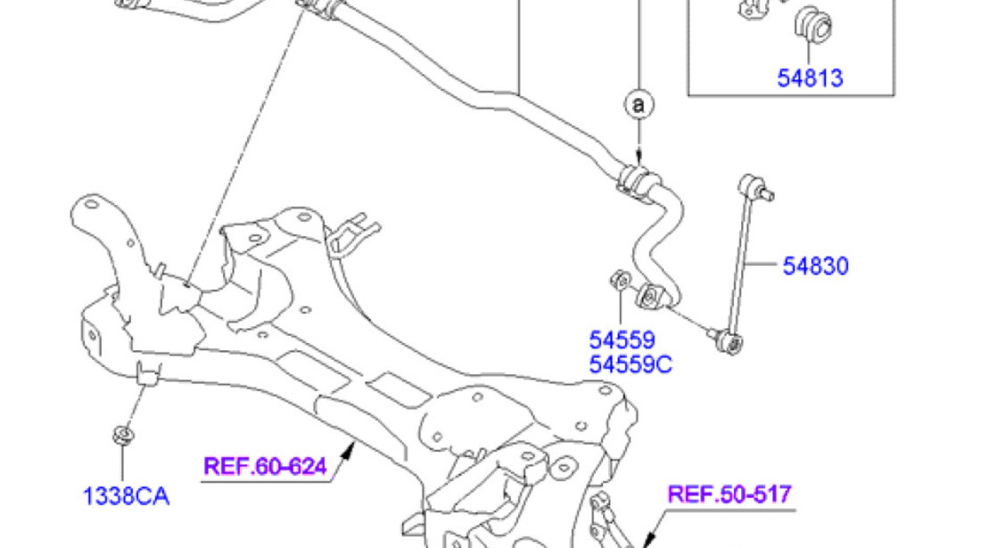 Bucsa bara stabilizatoare punte fata Hyundai ix35 HYUNDAY OE 54813-2S000