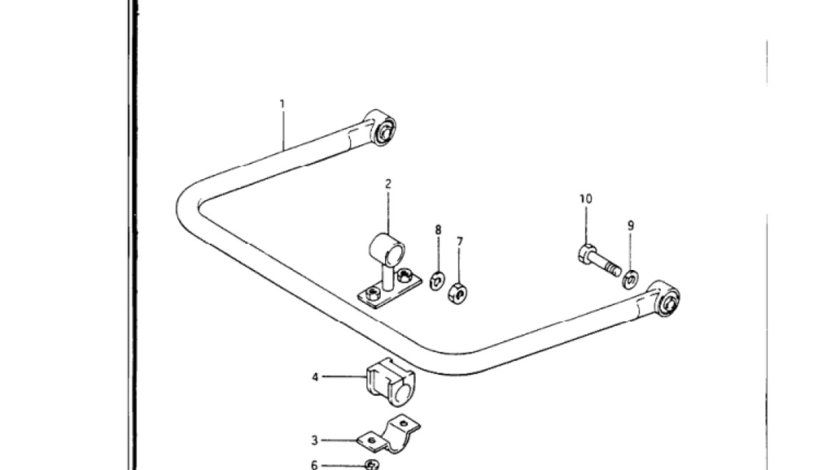 Bucsa bara stabilizatoare punte fata Suzuki Samurai (poz.4) SUZUKI OE 4662580000