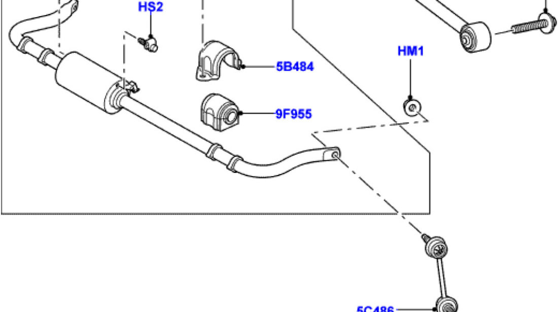 Bucsa bara stabilizatoare punte spate Range Rover Sport ROVER OE RVU000021