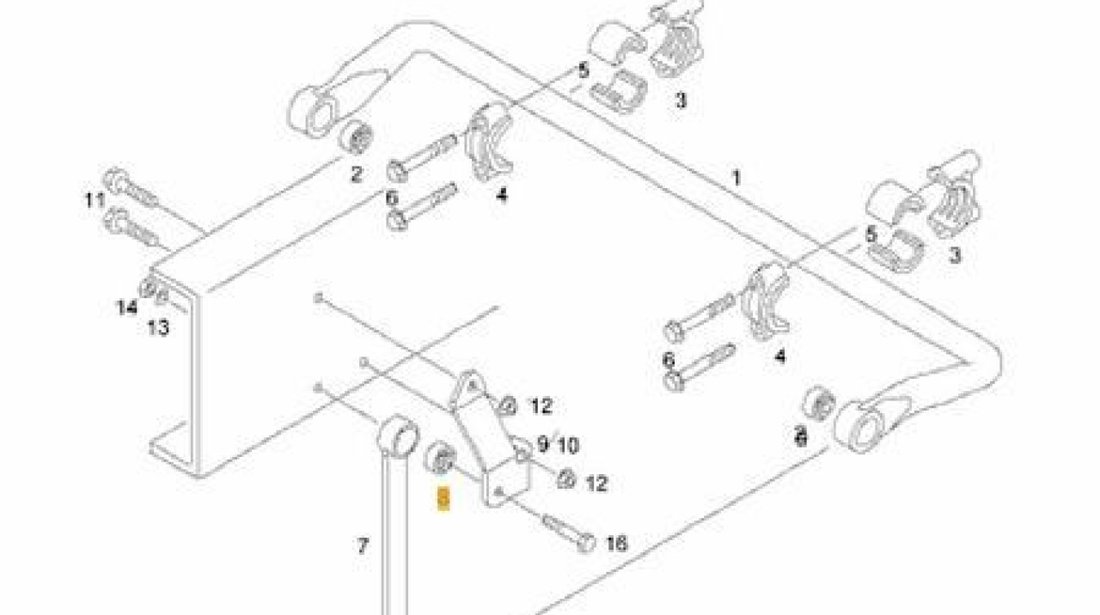 Bucsa bieleta antiruliu punte fata Man TGA,TGS 8x4,TGX (poz.8) AUGER 81.96210-0450