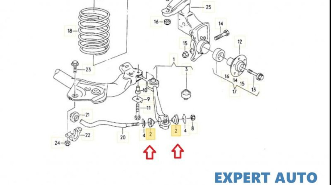 Bucsa brat Audi 100 (1990-1994) [4A2, C4] 4A0407181A