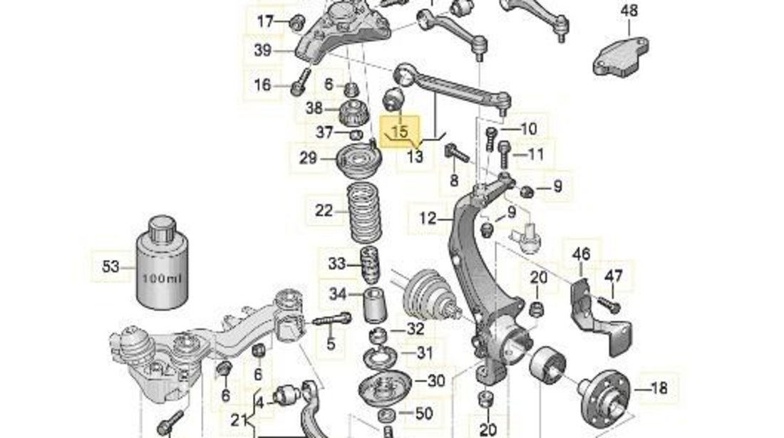 Bucsa brat Audi A4 (2004-2008) [8E , B7] 4B0407515