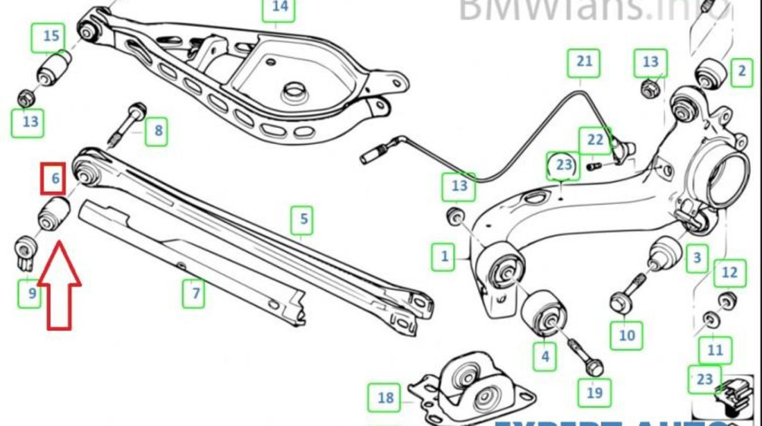 Bucsa brat BMW Seria 3 (1998-2005) [E46] 33 32 1 092 248