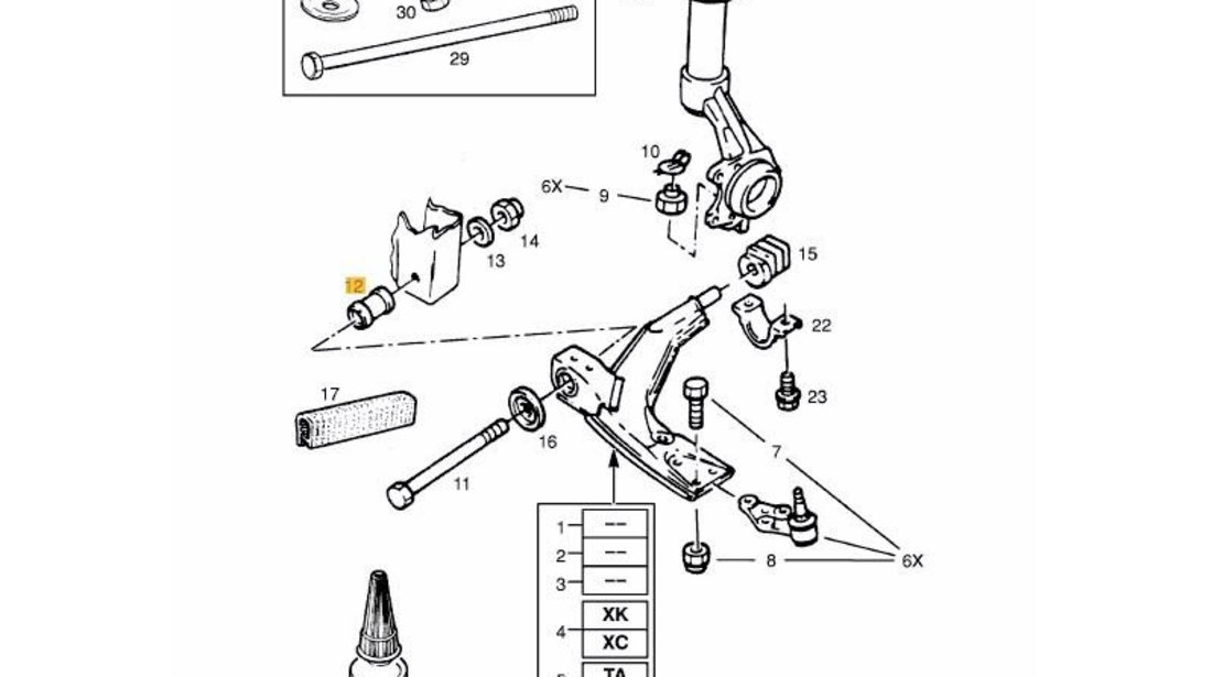 Bucsa brat fata Daewoo Cielo (1995-1997) [KLETN] 96335966