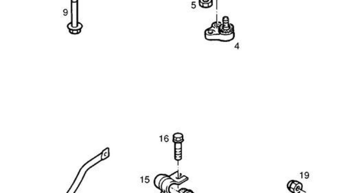 Bucsa brat spate Opel Senator B (1987-1993)[V88] 03 52 341