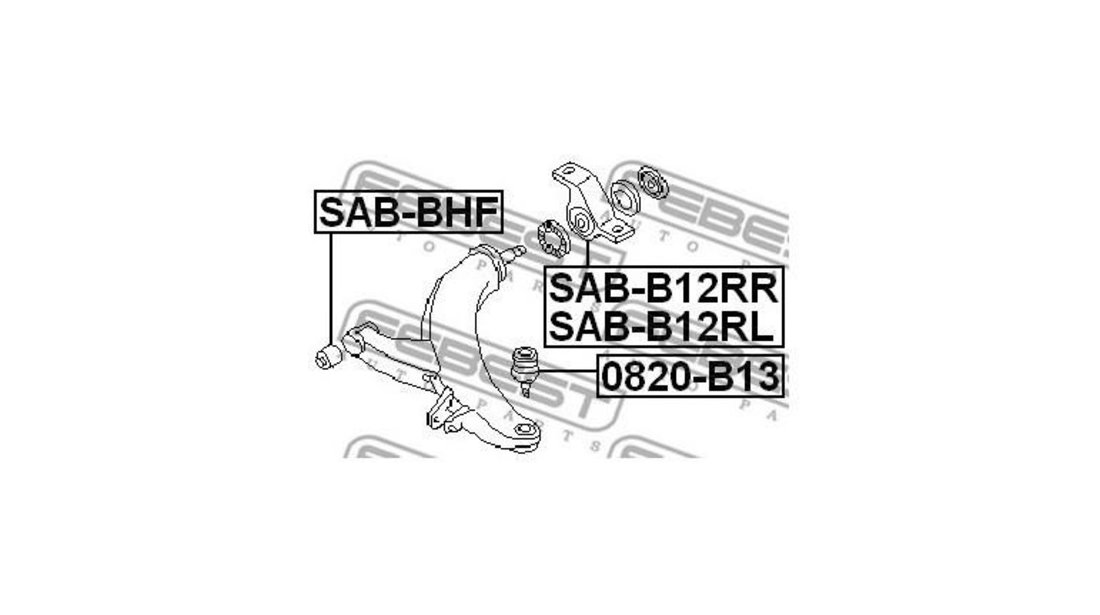 Bucsa brat Subaru FORESTER (SF) 1997-2002 #2 20201FC100