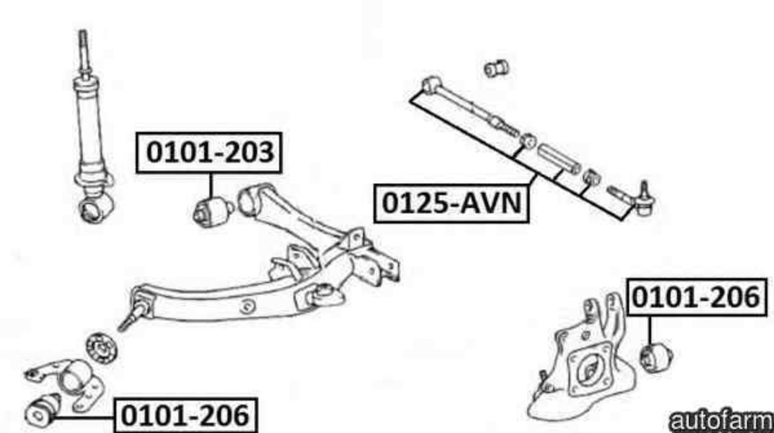 Bucsa brat TOYOTA AVENSIS Combi (T25) TOYOTA 4872505071