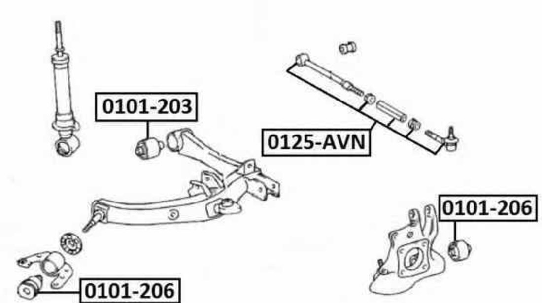 Bucsa brat TOYOTA AVENSIS limuzina T25 Producator TED-GUM 00670161