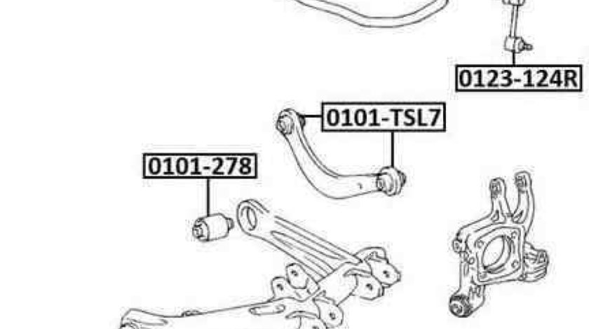 Bucsa brat TOYOTA AVENSIS limuzina T25 Producator TED-GUM 00670160