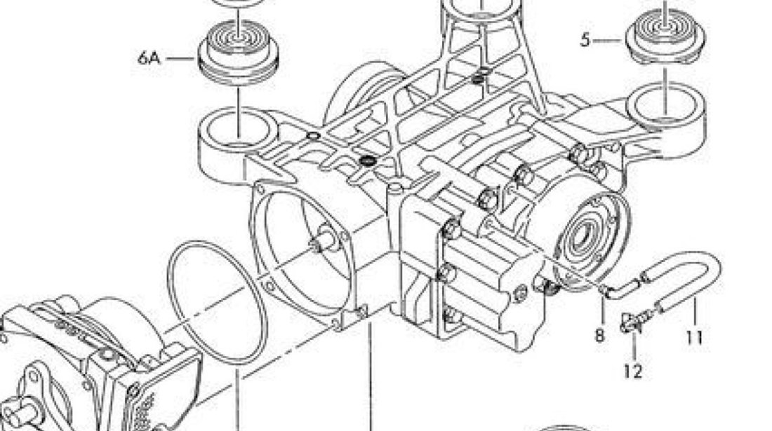 Bucsa cauciuc diferential punte spate Vw Tiguan 4x4 VW OE 3C0599438A