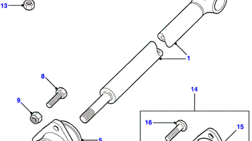 Bucsa flexibila tip flansa punte spate Land Rover Defender (poz.5) LAND ROVER AM STC618