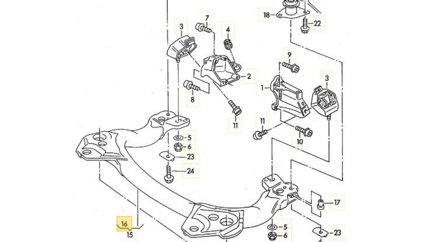 Bucsa jug fata Audi AUDI A6 (4A, C4) 1994-1997 07609