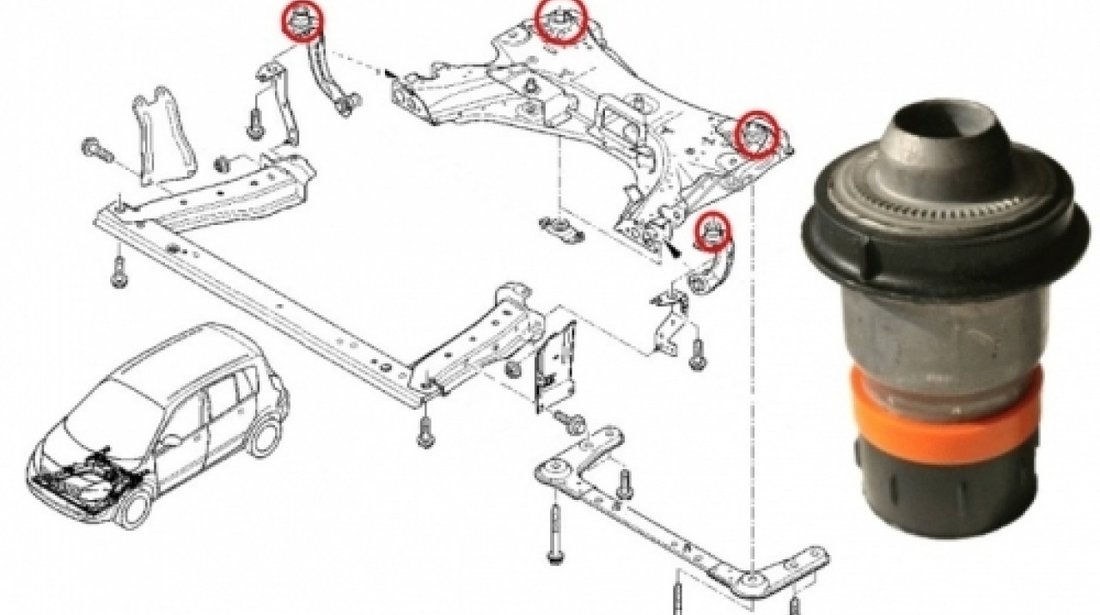 Bucsa jug motor spre spate Renault Megane II RENAULT OE 8200475468