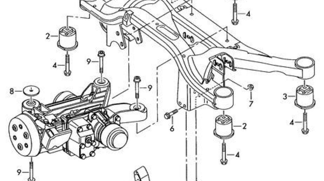 Bucsa jug punte spate 4x4 spre spate Vw Tiguan S.W.A.G. 1K0505145K