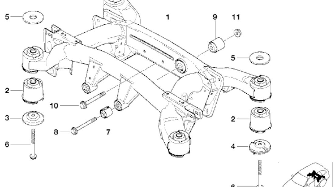 Bucsa jug punte spate spre spate BMW X5 (E53) LEMFORDER 33176770456