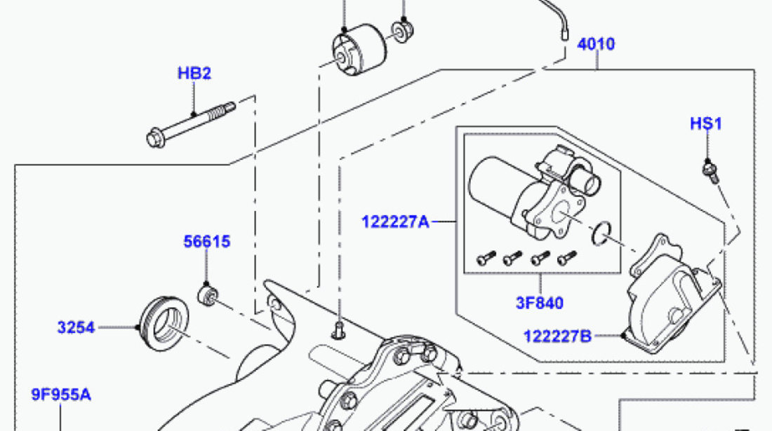 Bucsa laterala diferential punte spate Range Rover Sport ROVER OE KQB500151