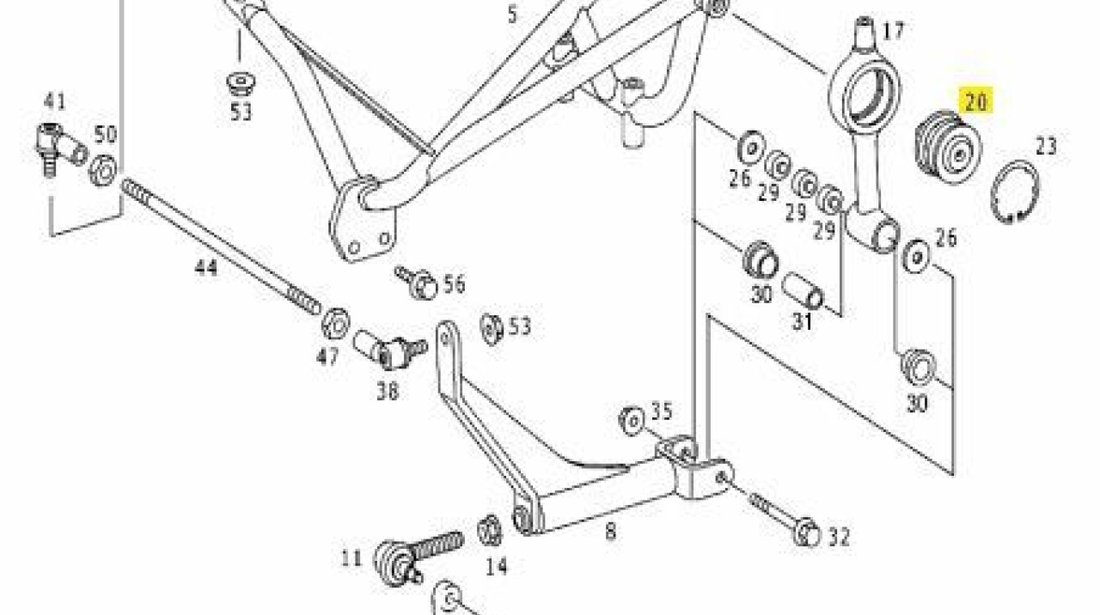 Bucsa pivot timonerie cutie viteza Mercedes Atego FEBI 0019817931