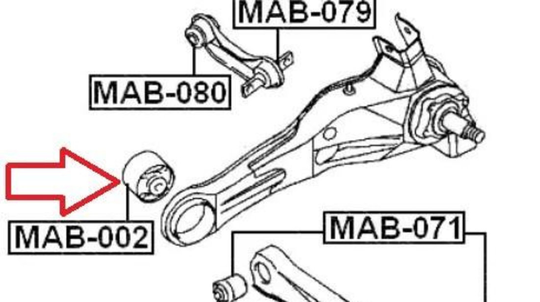 Bucsa punte spate Volvo S40 II (2004-2012)[544] 4120A012