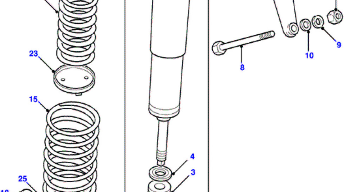 Bucsa superioara amortizor telescop spate Defender (poz.2) LAND ROVER AM NRC5593