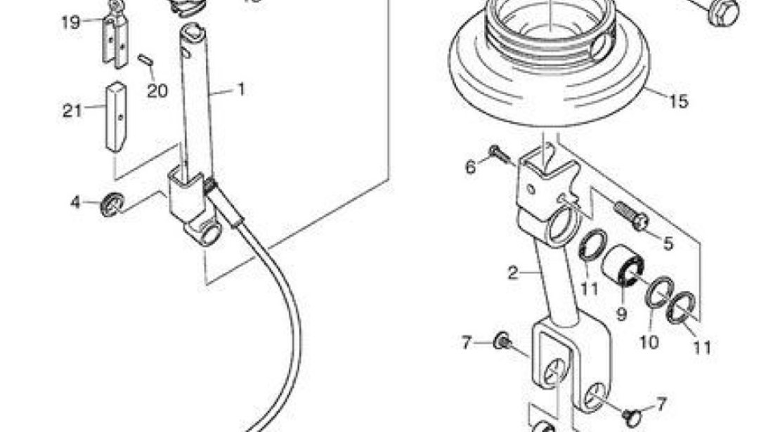 Bucsa tip rulment bara control schimbator viteze Scania (poz.9) DT 194376