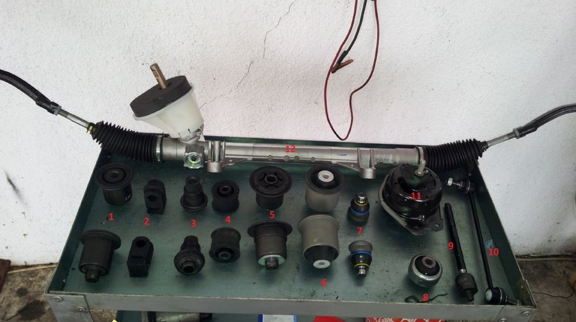 BUCSE BASCULE SI PIVOTI RENAULT MEGANE 2 SCENIC CU MONTAJ