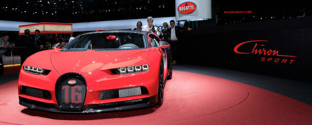 Bugatti a lansat in Geneva o versiune SPORT a noului Chiron. Masina are stergatoare din carbon si costa 2.65 milioane euro