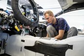 Bugatti Chiron - Imagini din timpul asamblarii