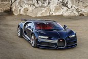 Bugatti Chiron in carbon albastru