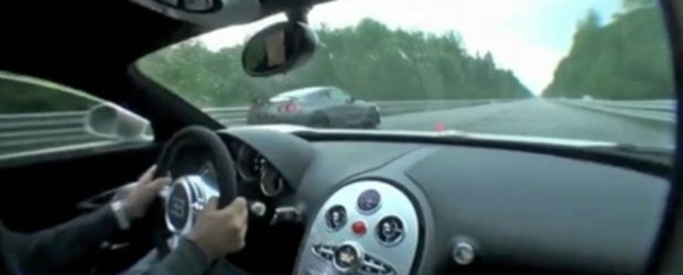 Bugatti Veyron (1.001 CP) versus Nissan GT-R (730 CP) - Batalia continua