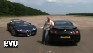 Bugatti Veyron versus Nissan GT-R