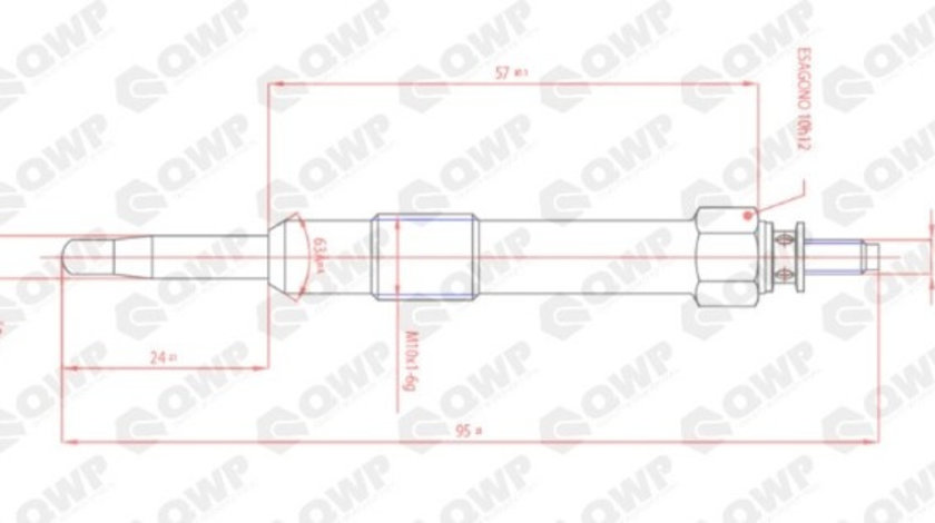 Bujie incandescenta ALFA ROMEO 156 Sportwagon (932) (2000 - 2006) QWP WGP151 piesa NOUA