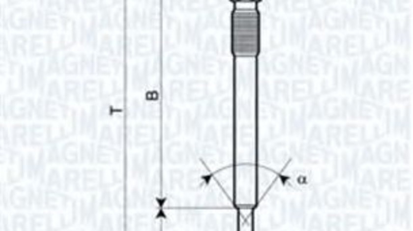 Bujie incandescenta AUDI A3 (8P1) (2003 - 2012) MAGNETI MARELLI 062900051304 piesa NOUA