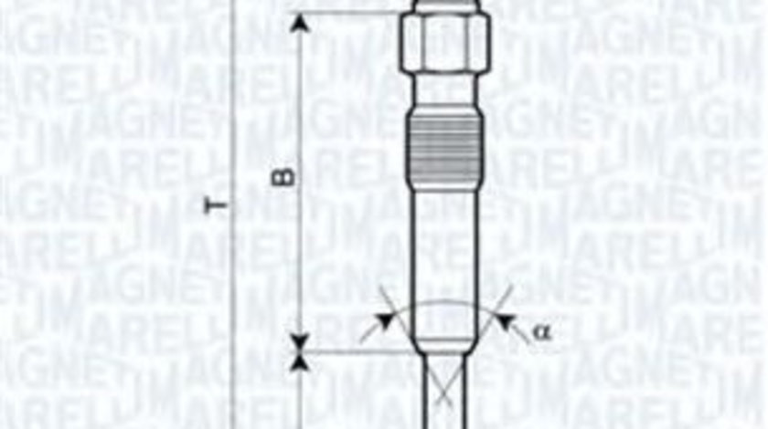 Bujie incandescenta AUDI A6 Avant (4B5, C5) (1997 - 2005) MAGNETI MARELLI 062900006304 piesa NOUA