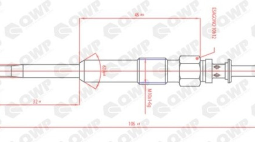 Bujie incandescenta BMW Seria 3 (E46) (1998 - 2005) QWP WGP112 piesa NOUA