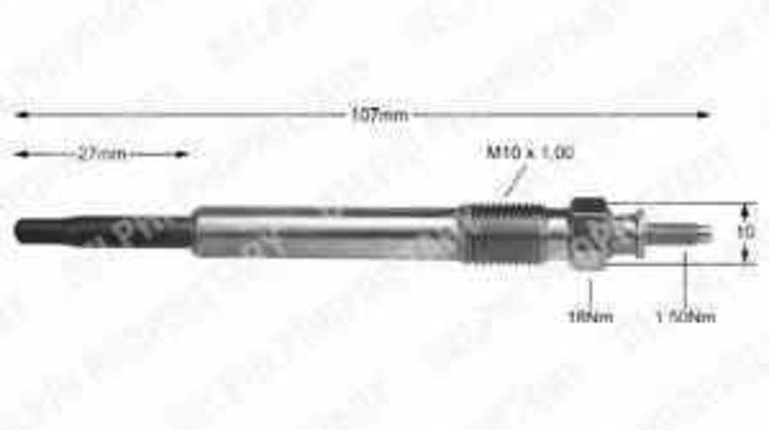Bujie incandescenta CITROËN EVASION 22 U6 DELPHI HDS367