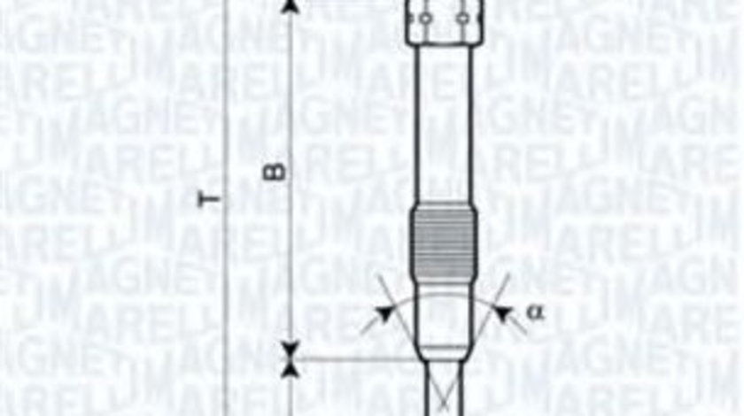 Bujie incandescenta FIAT DOBLO Cargo (223) (2000 - 2016) MAGNETI MARELLI 062900053304 piesa NOUA